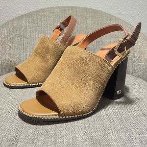 Coach c2923 Maxinne heel sandals open toe shoe size 5